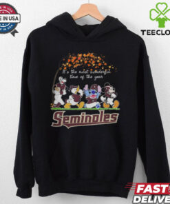 Florida State Seminoles x Mickey x Donald Duck x Stitch x Goofy Fall It’s The Most Wonderful Time Of The Year Tee shirt