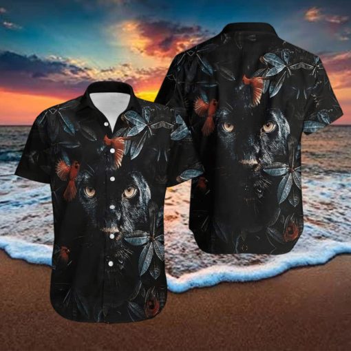 Flower Cardinal Panther Unisex Hawaiian Shirt Unisex Adult Hw2559