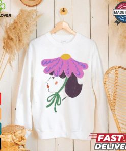 Flower human sketch art shirt