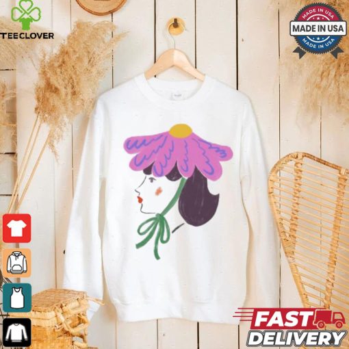 Flower human sketch art shirt