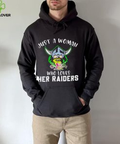 Flower just a woman who loves her Raiders shirt