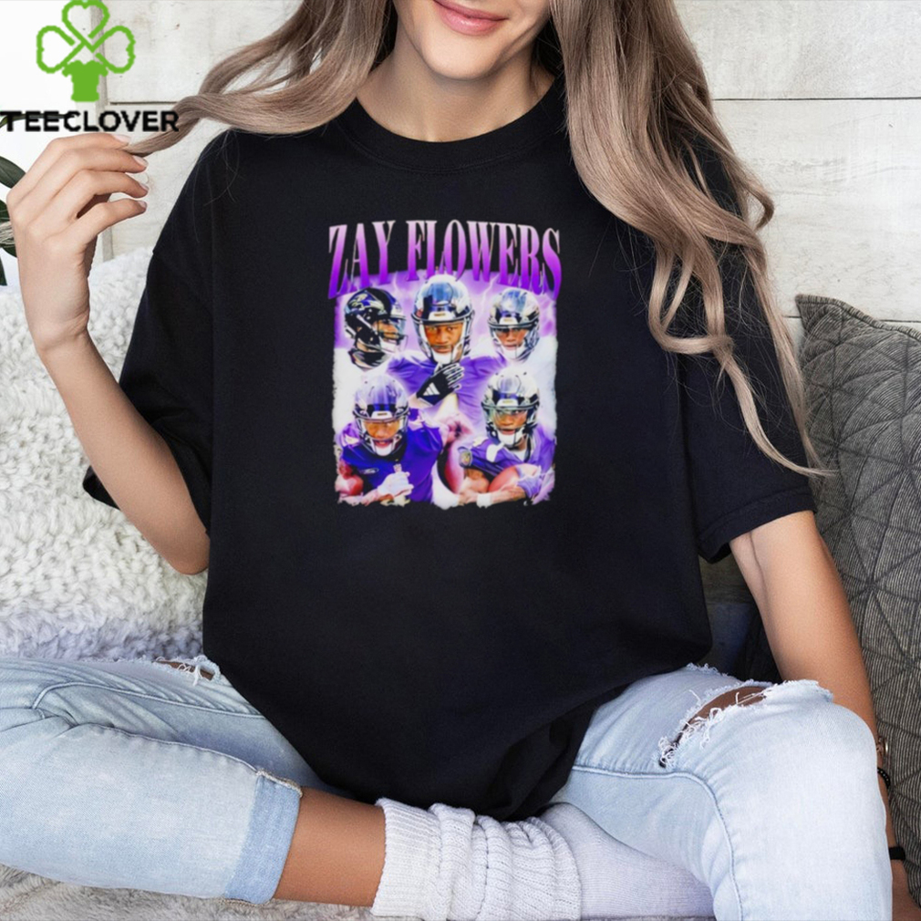 Flowers Baltimore Ravens football graphic shirt Flowers Baltimore Ravens football graphic shirt