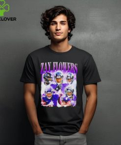 Flowers Baltimore Ravens football graphic shirt 2 Flowers Baltimore Ravens football graphic shirt