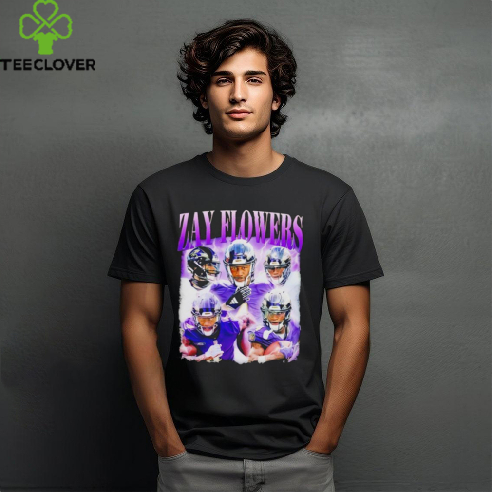Flowers Baltimore Ravens football graphic shirt Flowers Baltimore Ravens football graphic shirt
