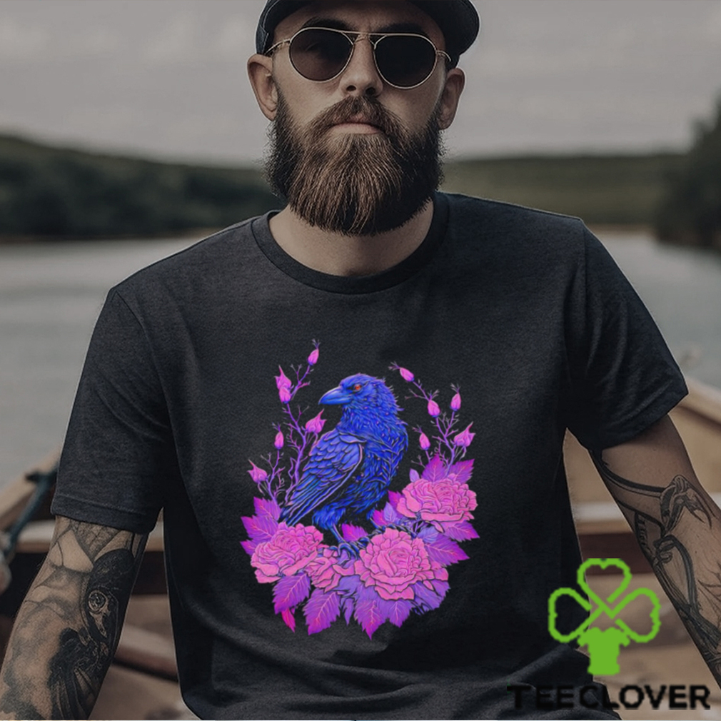 Flowers and Raven art shirt Flowers and Raven art shirt
