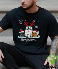 Fluffy cat merry fluffmas three cat christmas design png hoodie, sweater, longsleeve, shirt v-neck, t-shirt