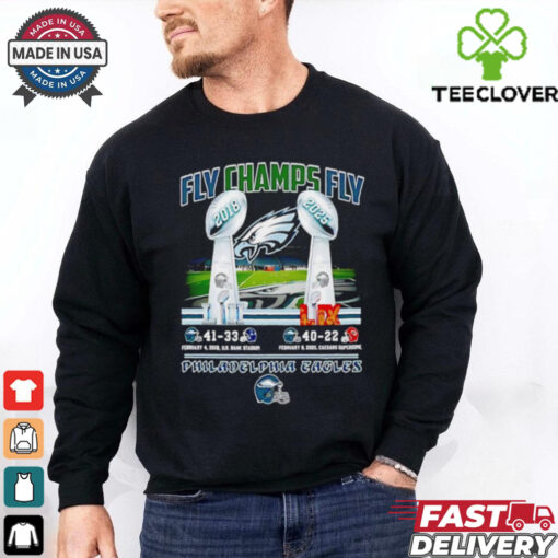 Fly Champs Fly 41 33 40 22 Philadelphia Eagles shirt