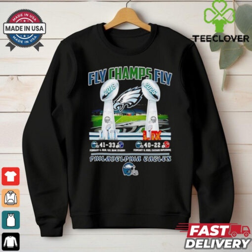 Fly Champs Fly 41 33 40 22 Philadelphia Eagles shirt