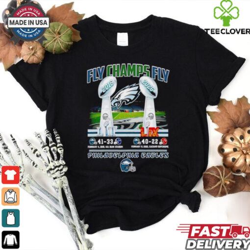 Fly Champs Fly 41 33 40 22 Philadelphia Eagles shirt