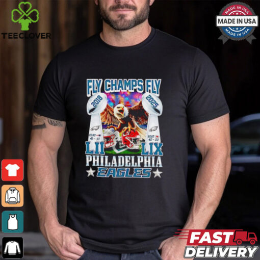 Fly Champs Fly Philadelphia Eagles mascot shirt