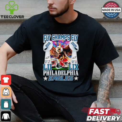 Fly Champs Fly Philadelphia Eagles mascot shirt