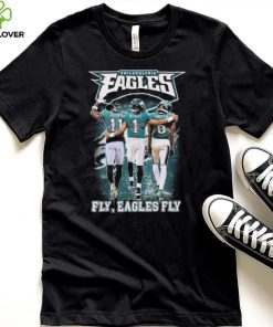 Fly Eagles Fly Aj Brown Jalen Hurts And Devonta Smith Signatures Shirt