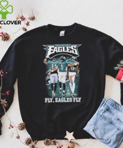 Fly Eagles Fly Aj Brown Jalen Hurts And Devonta Smith Signatures Shirt