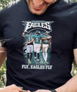 Fly Eagles Fly Aj Brown Jalen Hurts And Devonta Smith Signatures Shirt