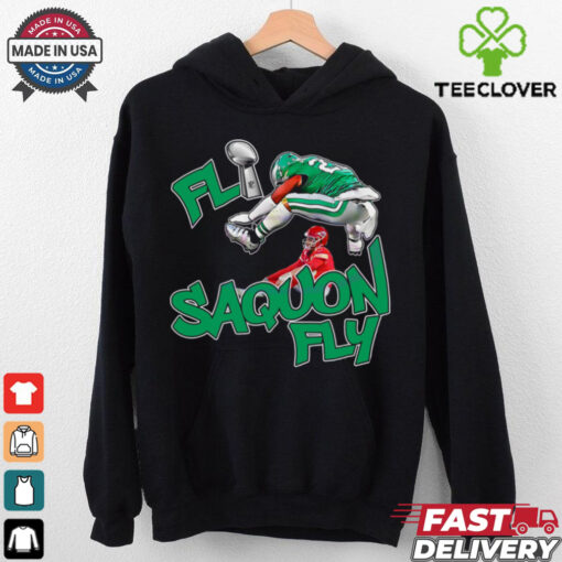 Fly Saquon Fly Eagles Saquon Barkley Super Bowl Lix Parody shirt