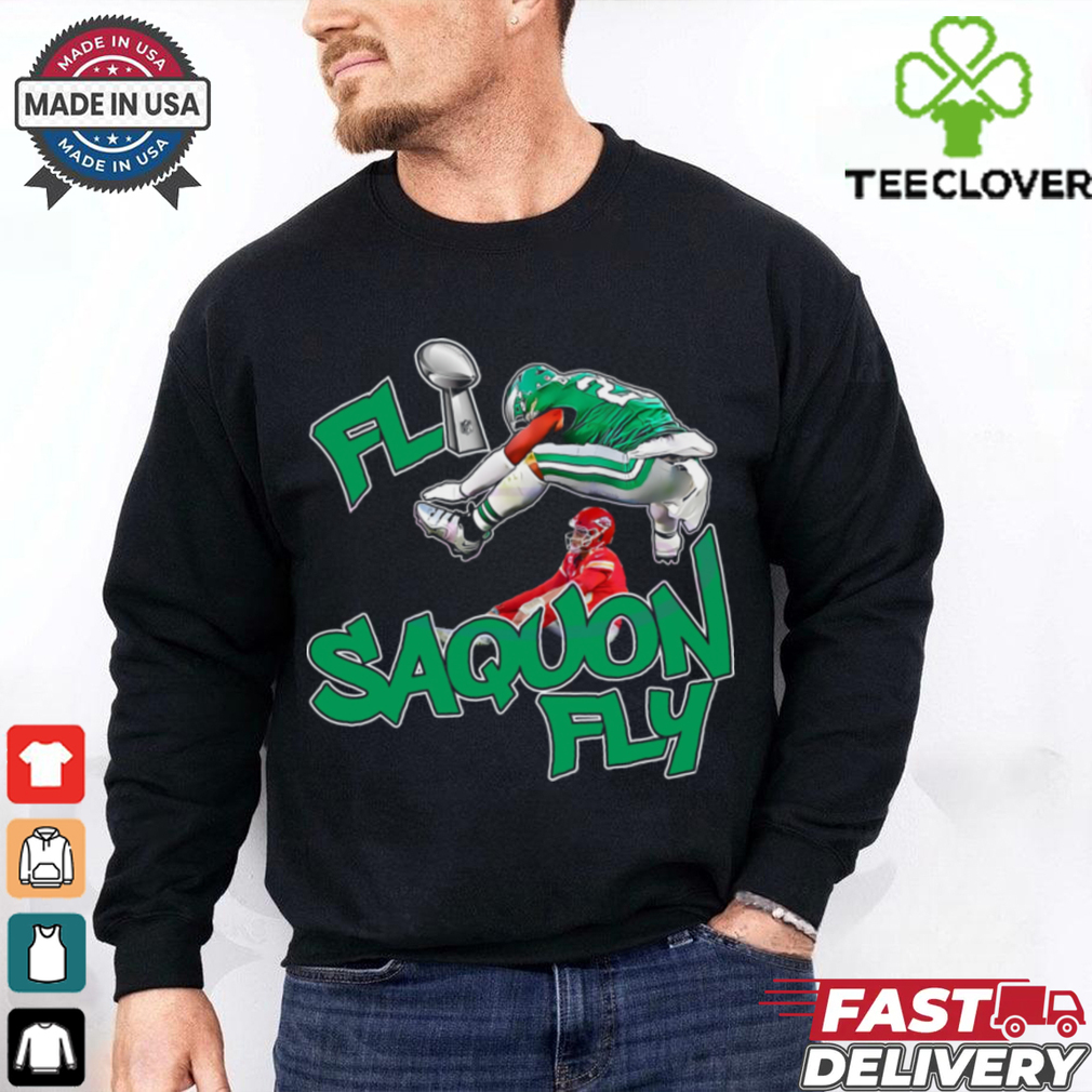 Fly Saquon Fly Eagles Saquon Barkley Super Bowl Lix Parody shirt Fly Saquon Fly Eagles Saquon Barkley Super Bowl Lix Parody shirt