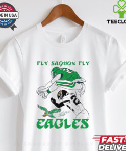 Fly Saquon Fly Eagles Saquon Barkley The Reverse Hurdle Jarrian Jones shirt