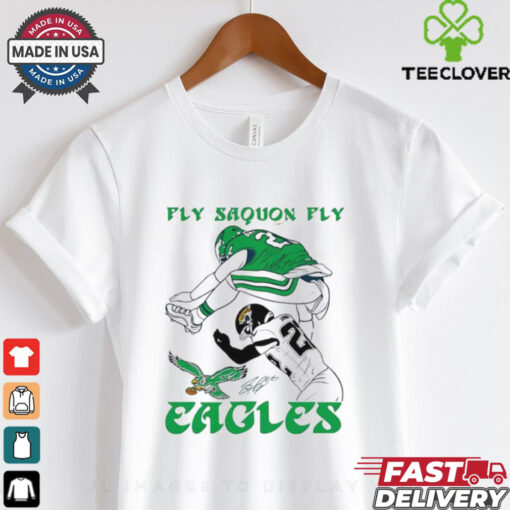 Fly Saquon Fly Eagles Saquon Barkley The Reverse Hurdle Jarrian Jones shirt