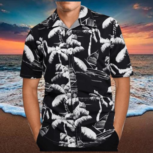 Flywake Men's Hawaiian Shirt Short Sleeves Printed Button Down Summer Beach Dress Shirts