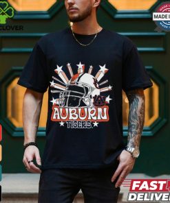 Image One Men's Auburn Tigers Grey Helmet Star T Shirt