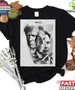 Fográ Donald Trump Elon Musk Robert Kennedy US Election 2024 White House President Poster t shirt