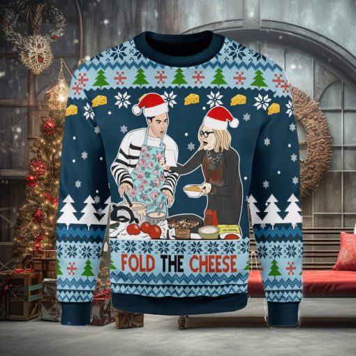 Fold The Cheese Ugly Christmas Sweater Xmas Gift Men And Women Christmas Sweater