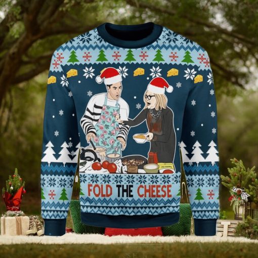 Fold The Cheese Ugly Christmas Sweater Xmas Gift Men And Women Christmas Sweater
