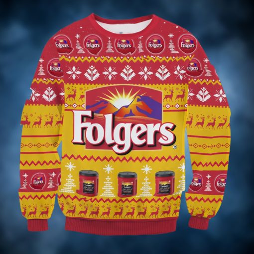 Folgers Coffee Ugly Christmas Sweater