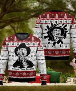 Follow Your Dreams Freddy Krueger Ugly Sweater