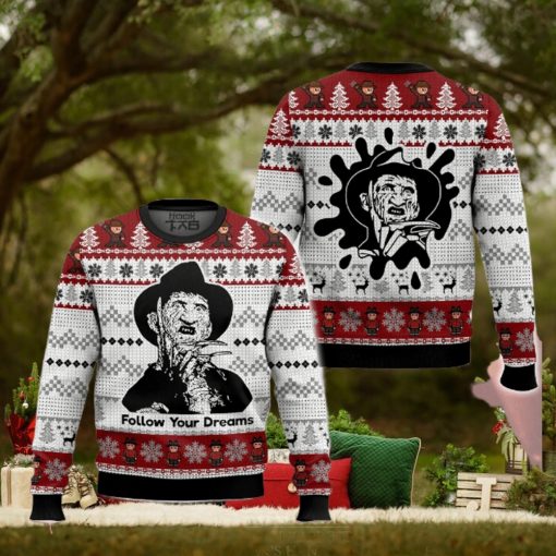 Follow Your Dreams Freddy Krueger Ugly Sweater
