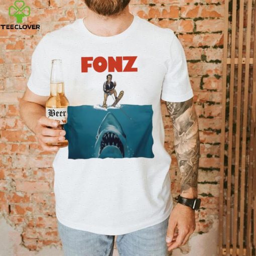 Fonz surfing sharks below hoodie, sweater, longsleeve, shirt v-neck, t-shirt