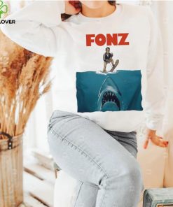 Fonz surfing sharks below hoodie, sweater, longsleeve, shirt v-neck, t-shirt