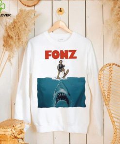 Fonz surfing sharks below hoodie, sweater, longsleeve, shirt v-neck, t-shirt