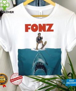 Fonz surfing sharks below hoodie, sweater, longsleeve, shirt v-neck, t-shirt