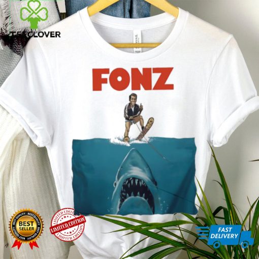 Fonz surfing sharks below hoodie, sweater, longsleeve, shirt v-neck, t-shirt