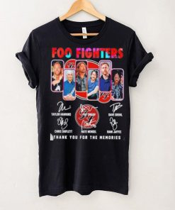 Foo Fighters 2023 Thank You For The Memories Signatures Shirt