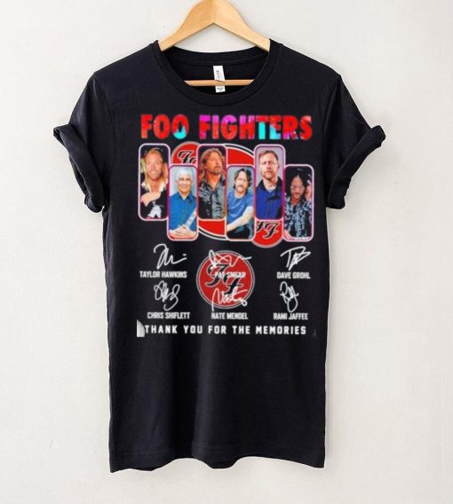 Foo Fighters 2023 Thank You For The Memories Signatures Shirt