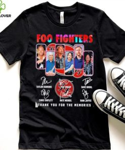 Foo Fighters 2023 Thank You For The Memories Signatures Shirt