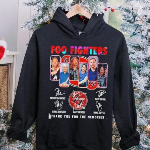 Foo Fighters 2023 Thank You For The Memories Signatures Shirt