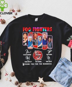 Foo Fighters 2023 Thank You For The Memories Signatures Shirt