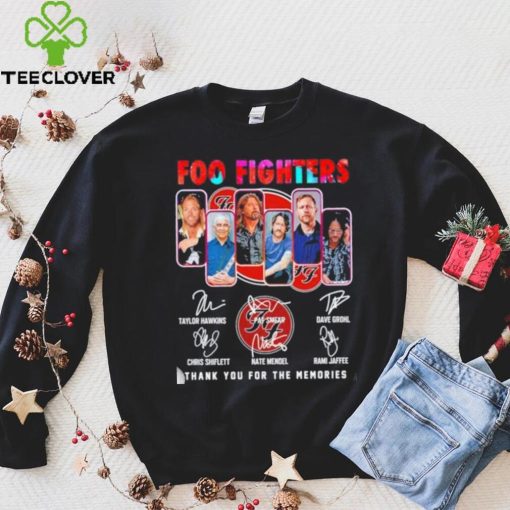 Foo Fighters 2023 Thank You For The Memories Signatures Shirt