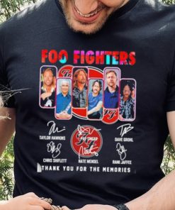 Foo Fighters 2023 Thank You For The Memories Signatures Shirt