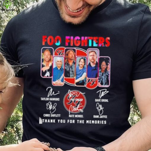 Foo Fighters 2023 Thank You For The Memories Signatures Shirt