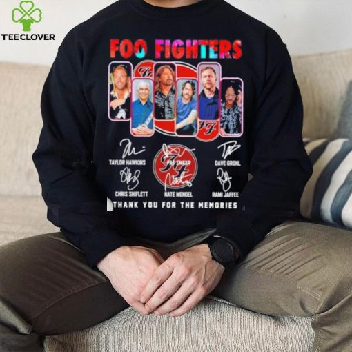 Foo Fighters 2023 Thank You For The Memories Signatures Shirt