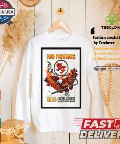 Foo fighters in concord ca on august 13 2024 tour poster shirt 2 Foo fighters in concord ca on august 13 2024 tour poster shirt