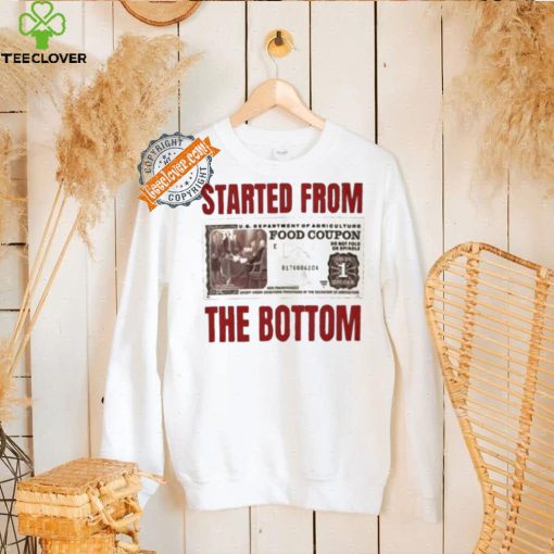 Food coupon started from the bottom shirt