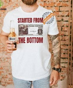Food coupon started from the bottom shirt