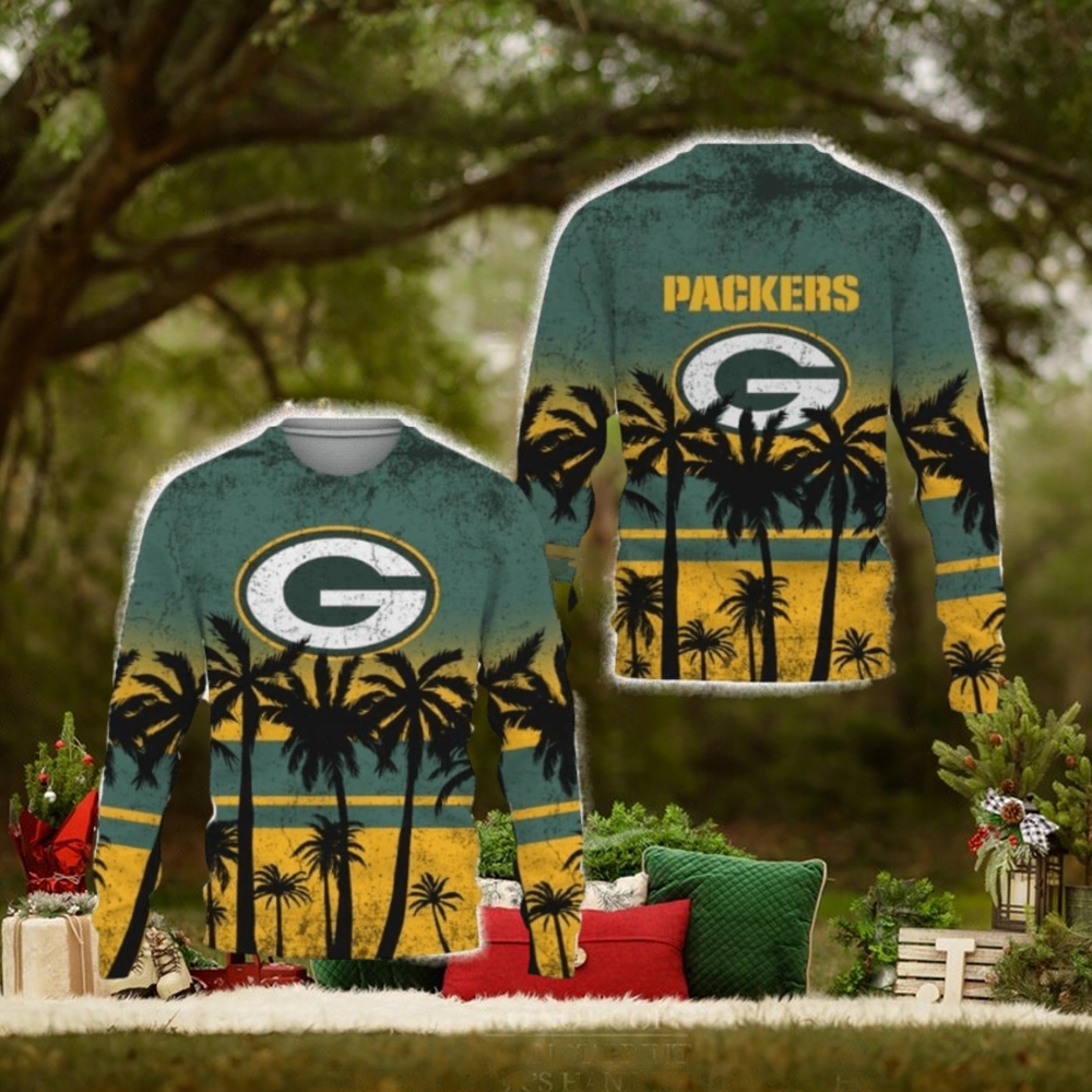 Football American Gradient Unisex Green Bay 3D Sweater Christmas For Fans Gifts Football American Gradient Unisex Green Bay 3D Sweater Christmas For Fans Gifts