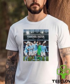 Football Congratulations To Man City On Becoming The First Men’s English Team To Win 4 League Titles In A Row Unisex T Shirt