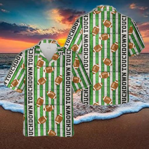 Football Field Footballs Touchdown Hawaiian Shirt